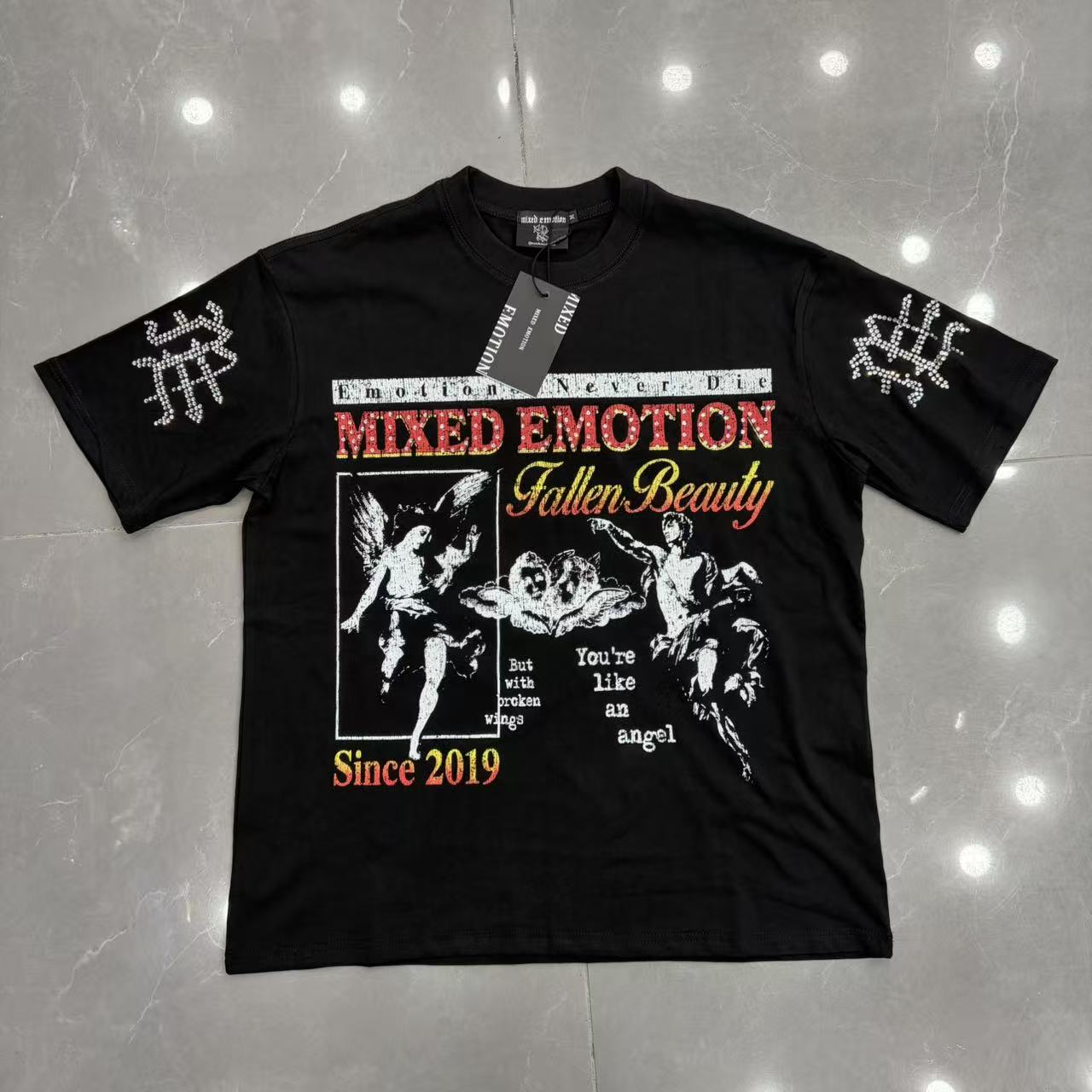 Trendy Men T-Shirt European Fashion Printed Short Sleeve Tee